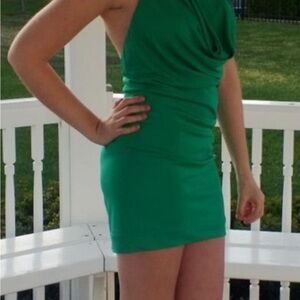 bebe Green Mini Dress